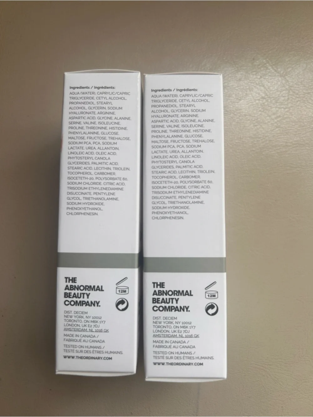 The Ordinary Natural Moisturizing Factors + HA Duo #3